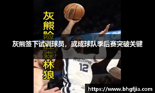 灰熊签下试训球员，或成球队季后赛突破关键