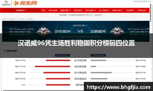 汉诺威96凭主场胜利稳固积分榜前四位置